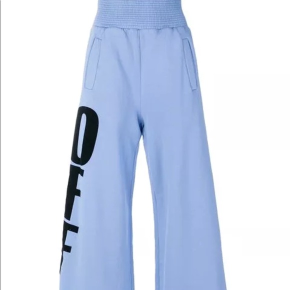 off white blue sweatpants